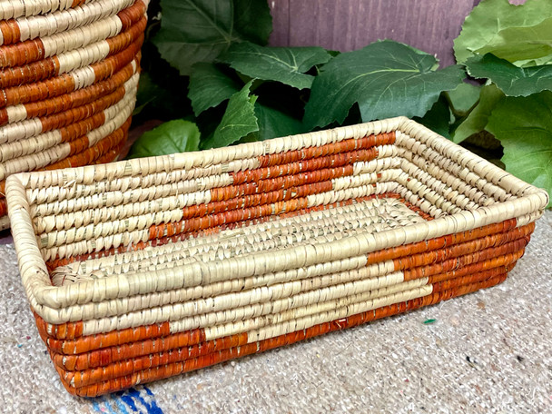 Handwoven Western Style Palm Basket