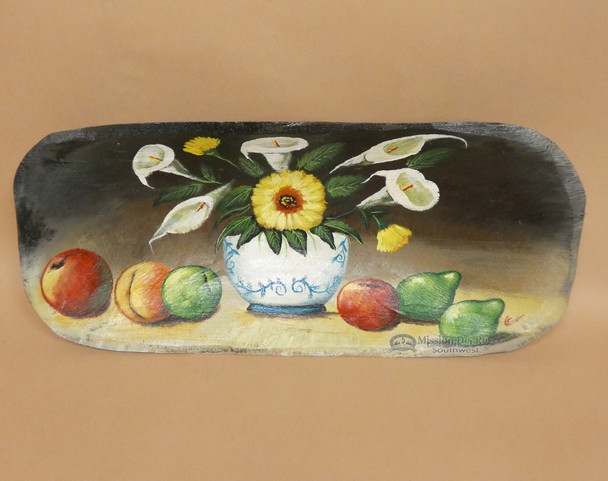 Hand Painted Bowl - Fruit & Flowers
