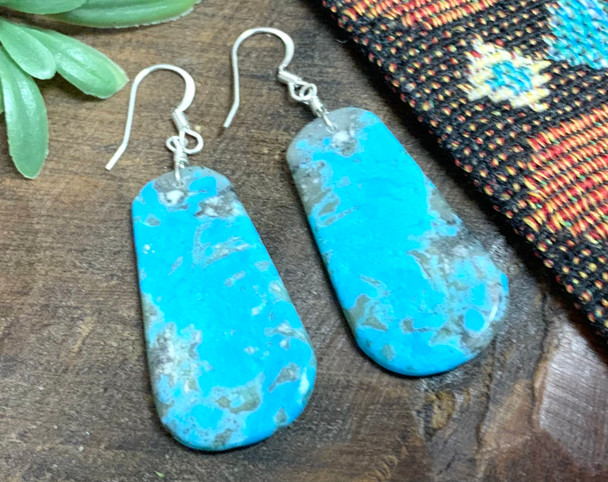 Native Silver & Turquoise Earrings