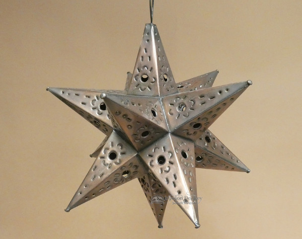 Handcrafted Tin Metal Art Star 13"