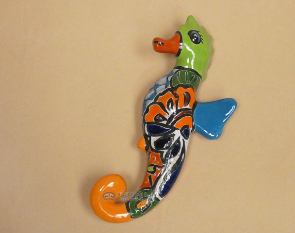 Hand Painted Talavera Seahorse