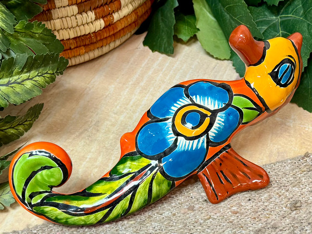 Hand Painted Talavera Seahorse
