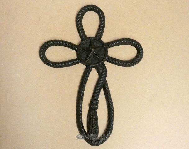 Western Rope & Star Metal Cross