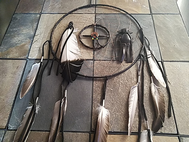 Navajo Dreamcatcher Medicine Wheel Combo - 12"