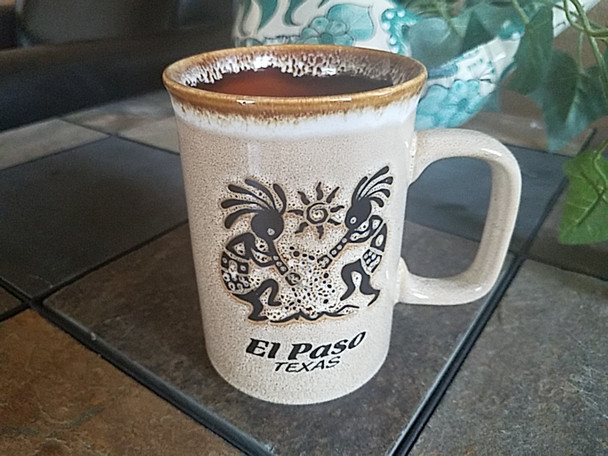 Kokopelli Drip Edge El Paso, TX Mug 16oz. -Tan