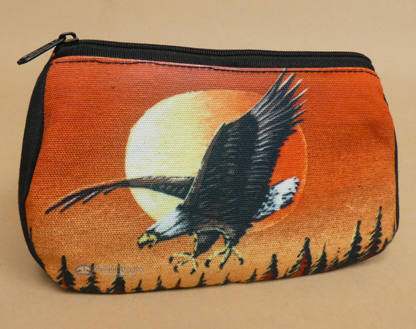 Digital Print Cosmetic Bag -Sunset Eagle