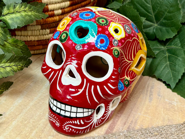 Day of the Dead Lantern Sugar Skull