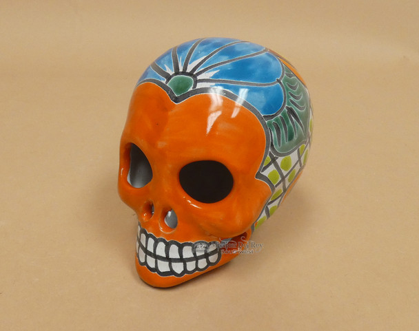 Hand Painted Mexican Day of the Dead Skull