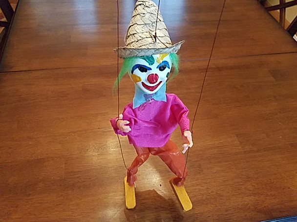 Mexican Marionette Puppet -Clown