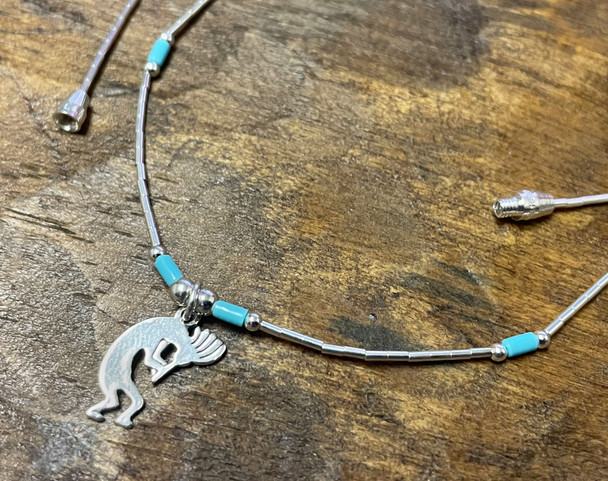 Southwest Silver Kokopelli Necklace