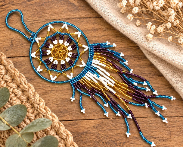 Seed Bead Dream Catcher Ornament