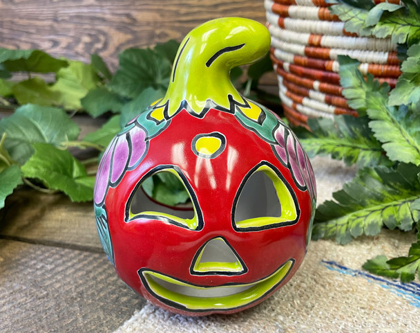 Hand Painted Talavera Jack O'Lantern