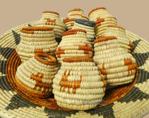 Assorted Hand Coiled Mini Cobra Baskets