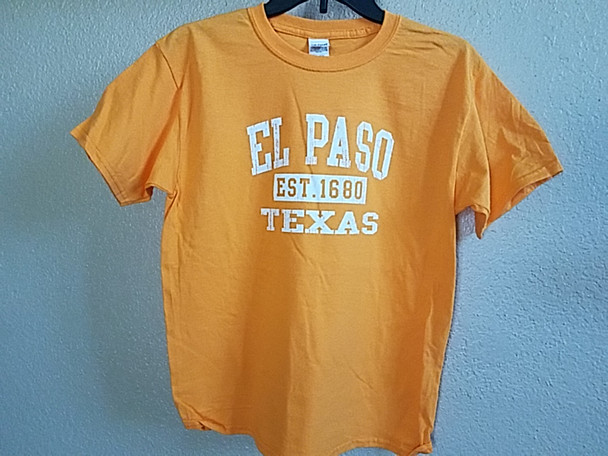 Premium Kids Size El Paso T Shirt -Orange