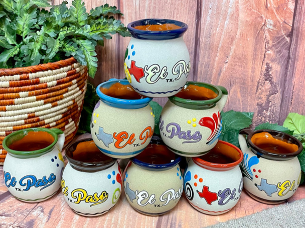 Assorted El Paso Souvenir Clay Mug