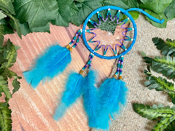 Seed Bead Dreamcatcher 4" 