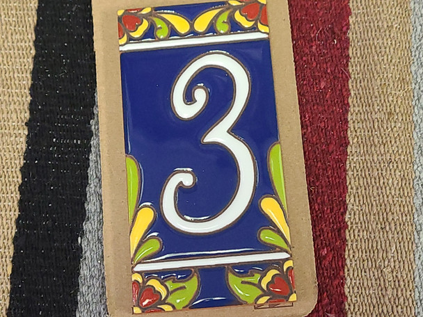 Southwestern Address Number Tile #3