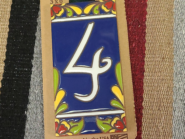 Southwestern Address Number Tile #4