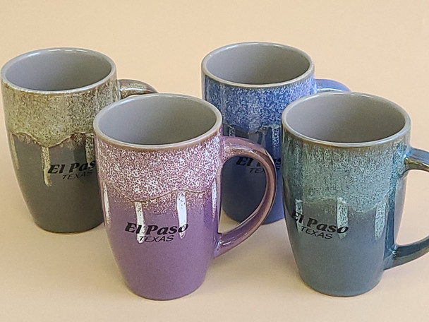 Assorted Color El Paso Texas Latte Mugs