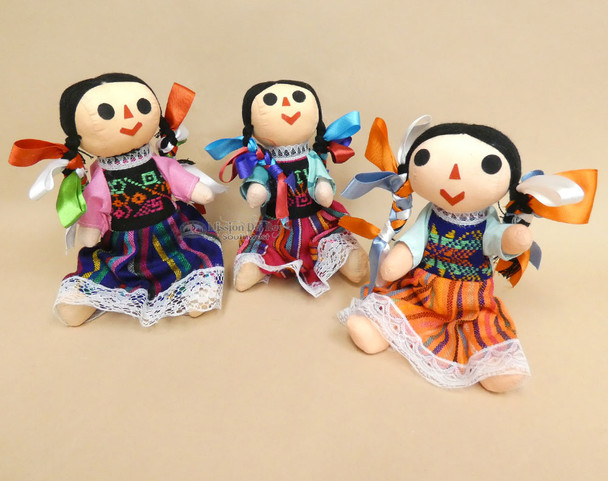 Large Traditional Mexican Dolls 10"