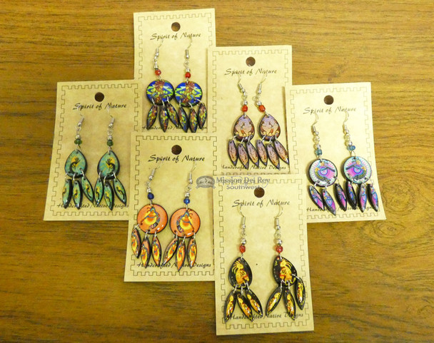 Bulk Spirit of Nature Acrylic Kokopelli Earrings