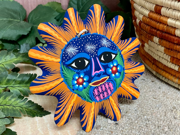 Hand Painted Southwestern Hanging Sun