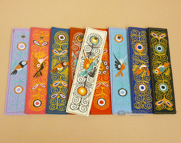 Andean Indian Embroidered Bookmarks