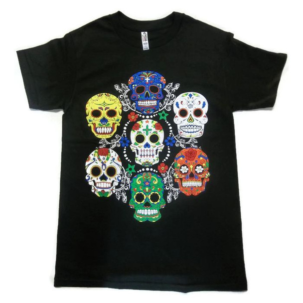 Lucky Seven Sugar Skull T Shirt