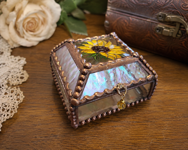Stained Glass Jewelry Box