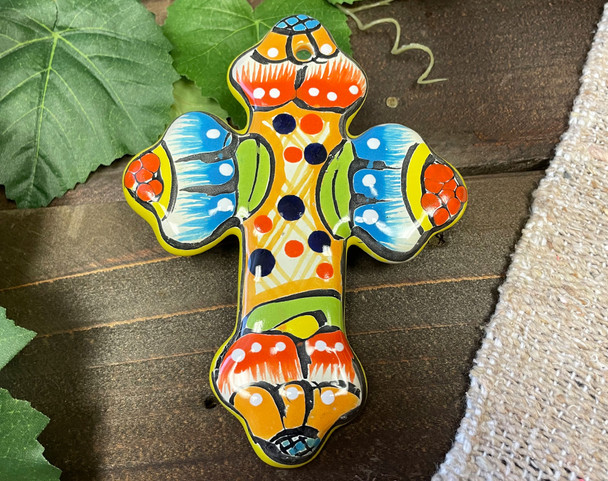 Mexican Talavera Wall Cross