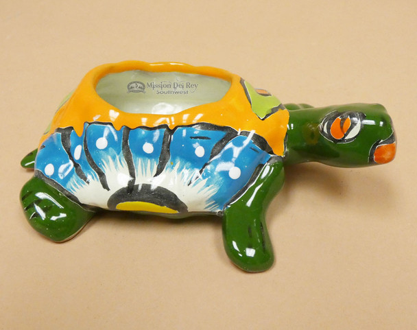 Southwestern Talavera Turtle Planter