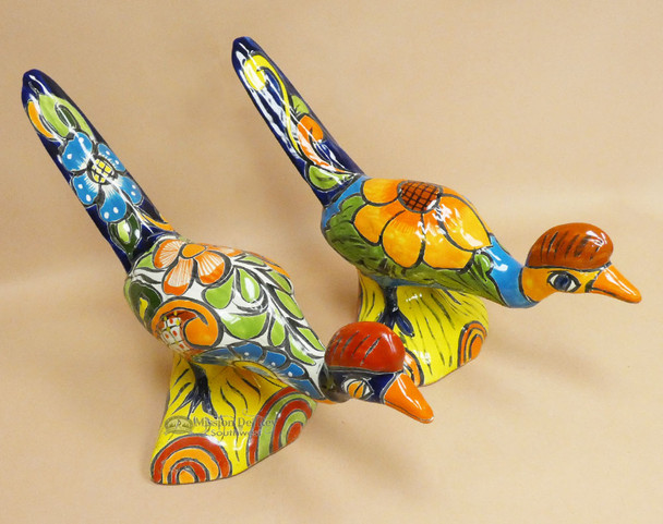 Hand Painted Mexican Talavera Roadrunner