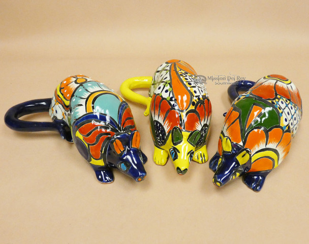 Assorted Hand Painted Talavera Armadillos