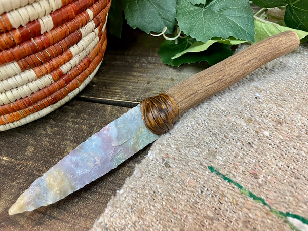 Native American Indian Stone Antler Knife