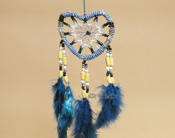 Seed Bead Heart Dream Catcher