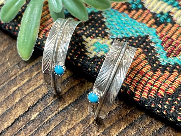 Sterling Silver Earrings -Navajo