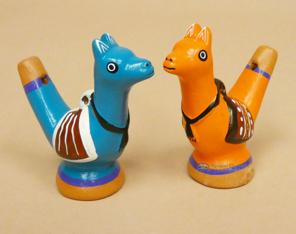 Andean Clay Water Whistle Flute -Kangaroo