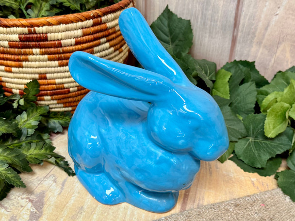 Hand Painted Lying Rabbit