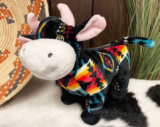 Southwestern Style Stuffed Bull -Black