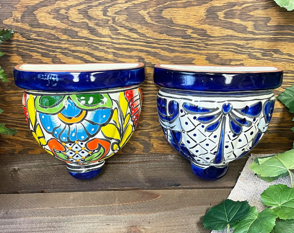 Assorted Talavera Half Planter 10"