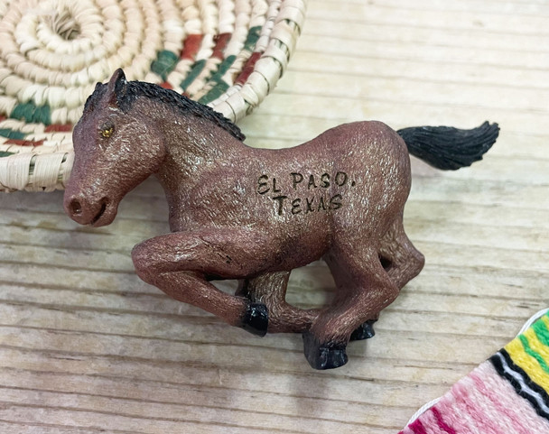 El Paso Souvenir Magnet -Copper Horse