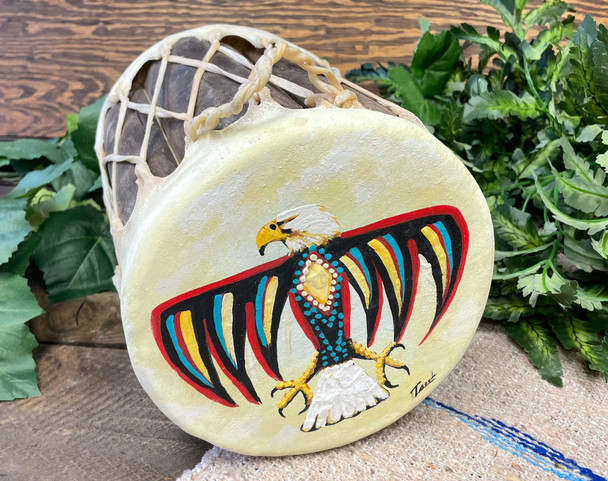 Tarahumara Painted Drum -Eagle