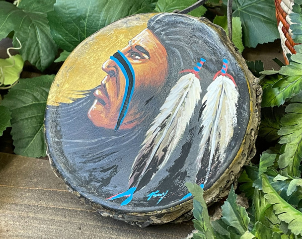 Antiqued Tarahumara Drum -Chief