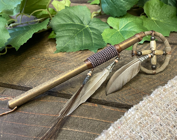 Navajo Medicine Wheel Spirit Stick