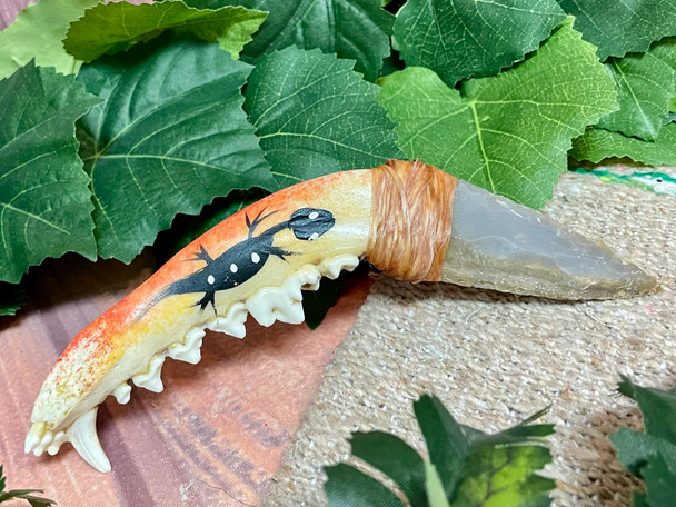 Navajo Stone Blade Jawbone Knife