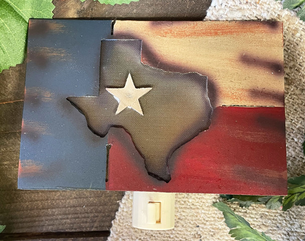 Rustic Texas Night Light