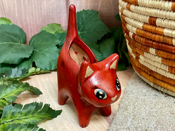Rustic Miniature Cat Planter