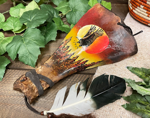 Tarahumara Painted Shoulder Blade -Soaring Eagle