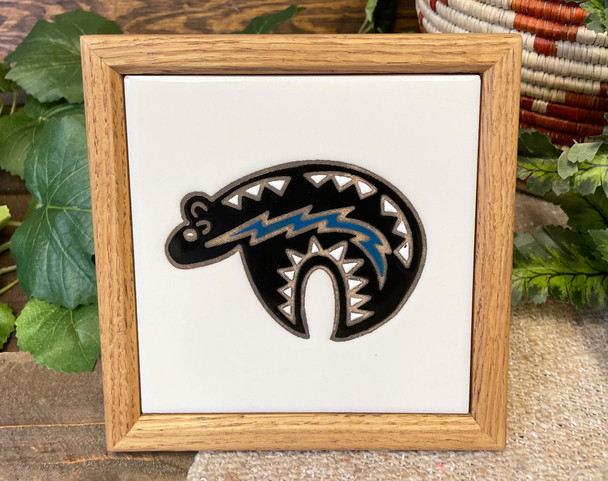 Navajo Handcrafted Tile -Bear