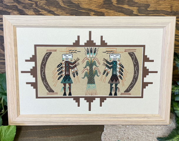 Navajo Framed Sand Painting